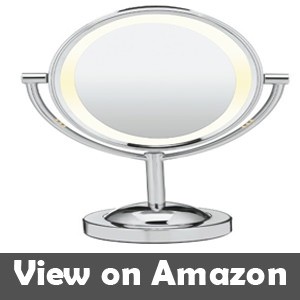 double sided lighted makeup mirror