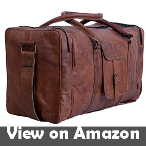 Komals-Passion-Leather-24-Inch-Square-Duffel-Travel-Gym-Sports-Overnight-Weekend-Leather-Bag