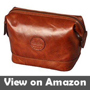 Leather Toiletry Bag for Men