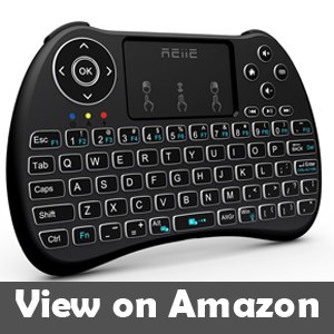REIIE H9+ Backlit Wireless Mini Handheld Remote Keyboard 