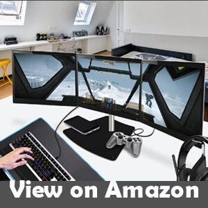 best triple monitor stand for curved monitors